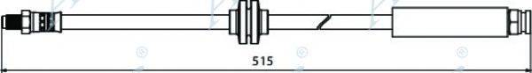 APEC BRAKING HOS3968 Гальмівний шланг