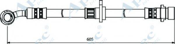 APEC BRAKING HOS4000 Гальмівний шланг