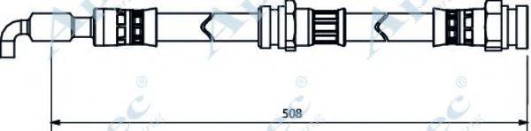 APEC BRAKING HOS4031 Гальмівний шланг