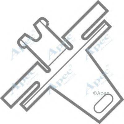 APEC BRAKING KIT266 Комплектуючі, гальмівні колодки