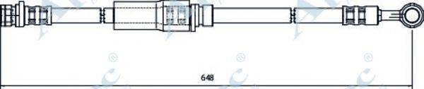 APEC BRAKING HOS4046 Гальмівний шланг