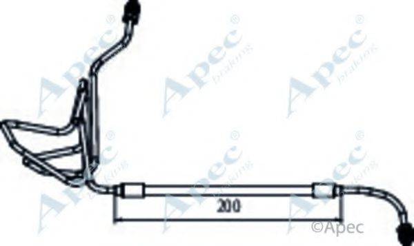 APEC BRAKING HOS4064 Гальмівний шланг