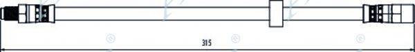 APEC BRAKING HOS4116 Гальмівний шланг