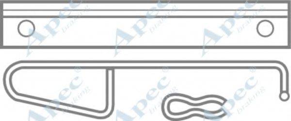 APEC BRAKING KIT282 Комплектуючі, гальмівні колодки