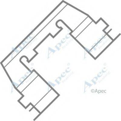 APEC BRAKING KIT289 Комплектуючі, гальмівні колодки