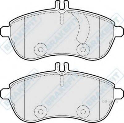 APEC BRAKING PD3223 Комплект гальмівних колодок, дискове гальмо