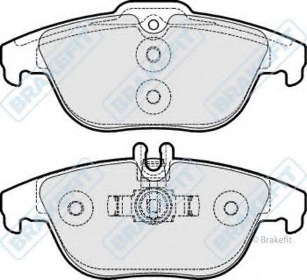 APEC BRAKING PD3236 Комплект гальмівних колодок, дискове гальмо