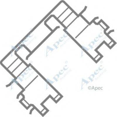 APEC BRAKING KIT317 Комплектуючі, гальмівні колодки