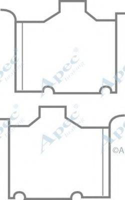 APEC BRAKING KIT323 Комплектуючі, гальмівні колодки