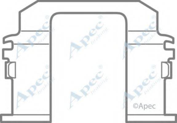 APEC BRAKING KIT447 Комплектуючі, гальмівні колодки