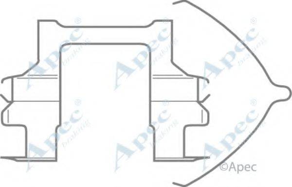 APEC BRAKING KIT554 Комплектуючі, гальмівні колодки