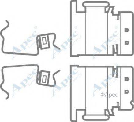 APEC BRAKING KIT568 Комплектуючі, гальмівні колодки