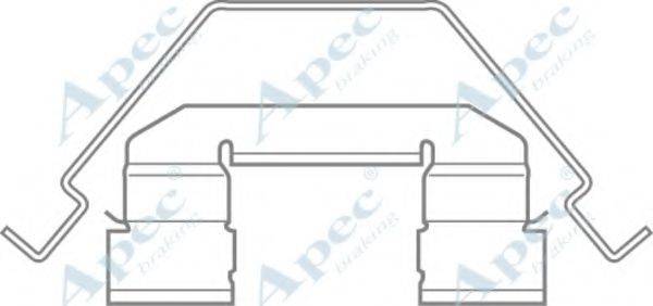 APEC BRAKING KIT584 Комплектуючі, гальмівні колодки