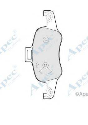 APEC BRAKING PAD2073 Комплект гальмівних колодок, дискове гальмо