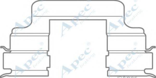 APEC BRAKING KIT593 Комплектуючі, гальмівні колодки