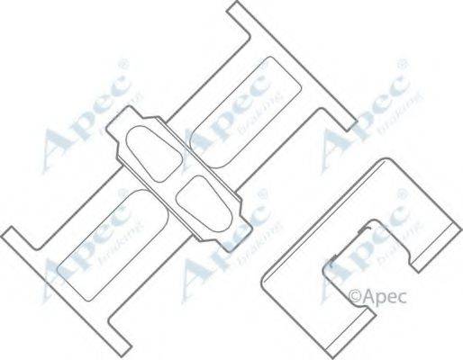 APEC BRAKING KIT598 Комплектуючі, гальмівні колодки