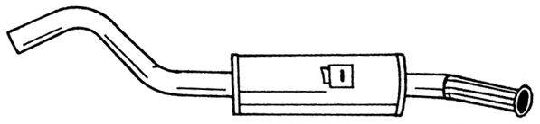 SIGAM 16617 Глушник вихлопних газів кінцевий