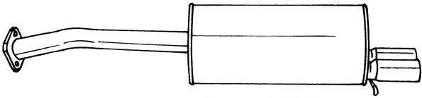 SIGAM 34604 Глушник вихлопних газів кінцевий