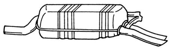 SIGAM 35623 Глушник вихлопних газів кінцевий