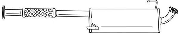 SIGAM 40690 Глушник вихлопних газів кінцевий