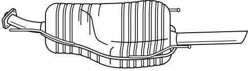 SIGAM 41612 Глушник вихлопних газів кінцевий