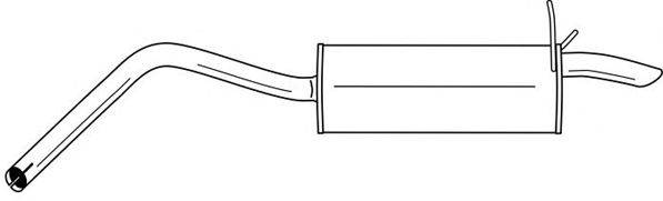 SIGAM 49612 Глушник вихлопних газів кінцевий