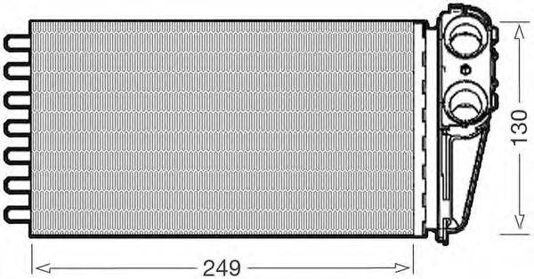 CTR 1228055 Теплообмінник, опалення салону