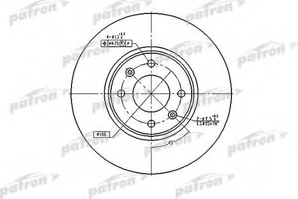 PATRON PBD4141 гальмівний диск