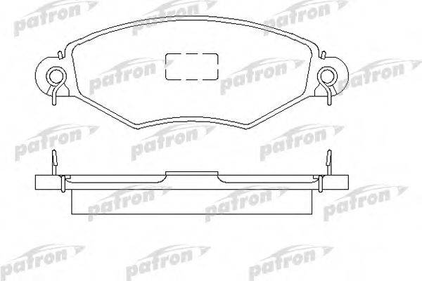 PATRON PBP1135 Комплект гальмівних колодок, дискове гальмо