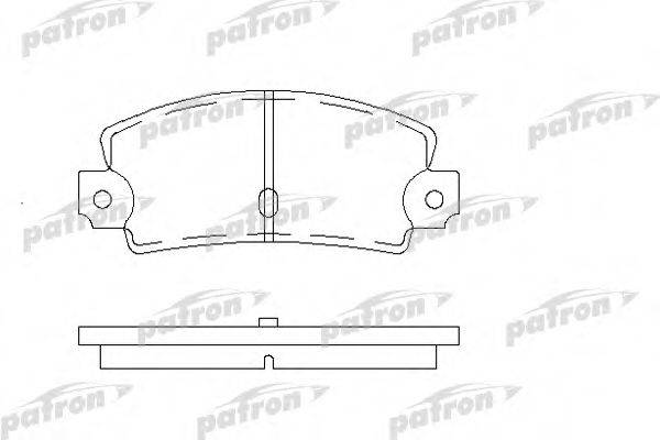 PATRON PBP114 Комплект гальмівних колодок, дискове гальмо