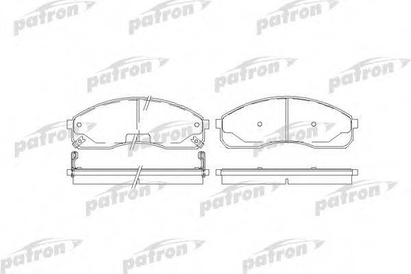 PATRON PBP1595 Комплект гальмівних колодок, дискове гальмо