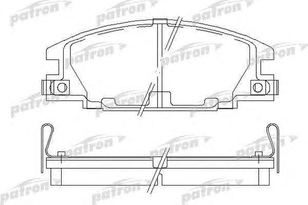 PATRON PBP678 Комплект гальмівних колодок, дискове гальмо