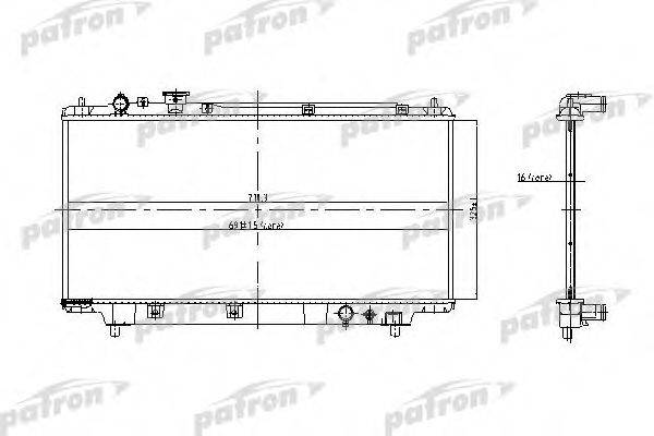 PATRON PRS3442 Радіатор, охолодження двигуна