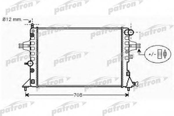 PATRON PRS3573 Радіатор, охолодження двигуна