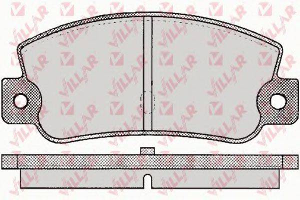 VILLAR 6260095 Комплект гальмівних колодок, дискове гальмо