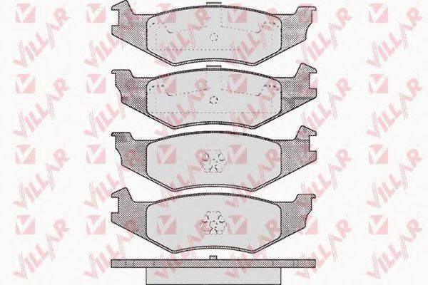 VILLAR 6260456 Комплект гальмівних колодок, дискове гальмо