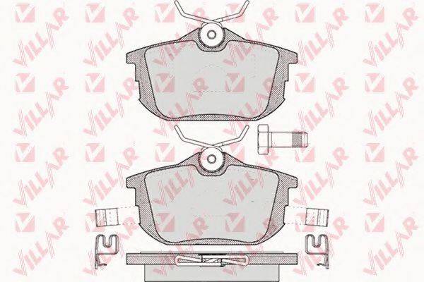 VILLAR 6260621 Комплект гальмівних колодок, дискове гальмо