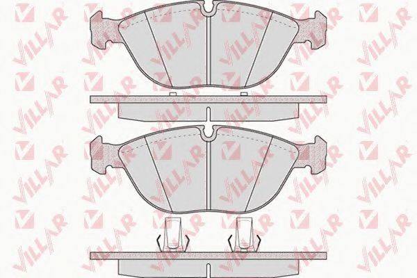 VILLAR 6260881 Комплект гальмівних колодок, дискове гальмо