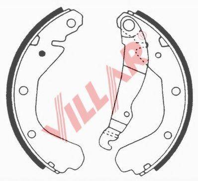 VILLAR 6290561 Комплект гальмівних колодок