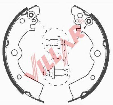 VILLAR 6290649 Комплект гальмівних колодок