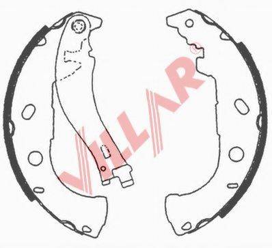 VILLAR 6290688 Комплект гальмівних колодок