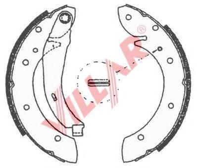 VILLAR 6290705 Комплект гальмівних колодок
