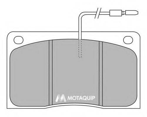 MOTAQUIP LVXL527 Комплект гальмівних колодок, дискове гальмо