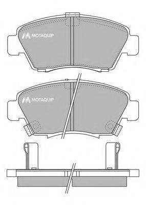 MOTAQUIP LVXL752 Комплект гальмівних колодок, дискове гальмо