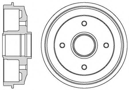 MOTAQUIP VBD646 Гальмівний барабан