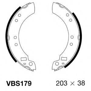 MOTAQUIP VBS179 Комплект гальмівних колодок
