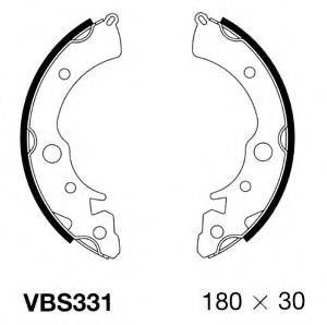 MOTAQUIP VBS331 Комплект гальмівних колодок