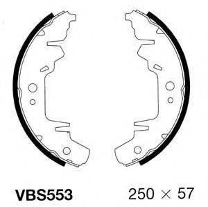 MOTAQUIP VBS553 Комплект гальмівних колодок