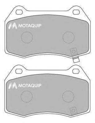 MOTAQUIP LVXL1219 Комплект гальмівних колодок, дискове гальмо