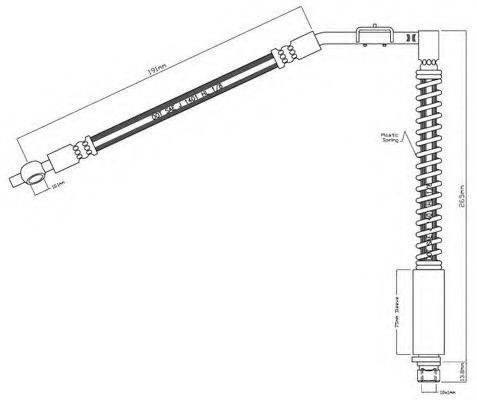 MOTAQUIP VBH790 Гальмівний шланг